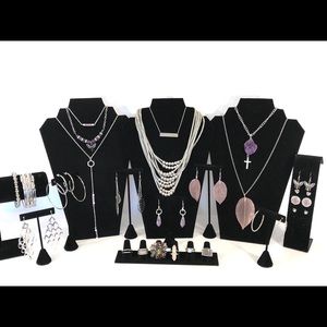The amethyst in silver jewelry bundle